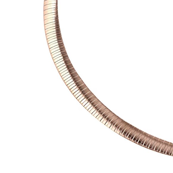 Set of 3 Omega Necklace 18 Inches and Bracelet (7.50in) and Earrings in ION Plat - Picture 2 of 4